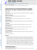 Cover page: Gender-Specific Gene–Environment Interaction in Alcohol Dependence: The Impact of Daily Life Events and GABRA2