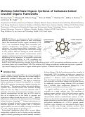 Cover page: Multistep Solid-State Organic Synthesis of Carbamate-Linked Covalent Organic Frameworks