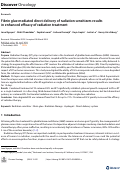 Cover page: Fibrin glue mediated direct delivery of radiation sensitizers results in enhanced efficacy of radiation treatment.