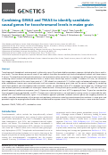 Cover page: Combining GWAS and TWAS to identify candidate causal genes for tocochromanol levels in maize grain