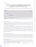 Cover page: Trends in drug revenue among major pharmaceutical companies: A 2010‐2019 cohort study