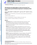 Cover page: Development and applicability of a risk assessment tool for hospital-acquired mobility impairment in ambulatory older adults.