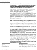 Cover page: Consumption of Fructose and High Fructose Corn Syrup Increase Postprandial Triglycerides, LDL-Cholesterol, and Apolipoprotein-B in Young Men and Women