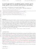 Cover page: A novel approach for calculating galaxy rotation curves using spaxel cross-correlation and iterative smoothing