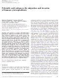 Cover page: Polysialic acid enhances the migration and invasion of human cytotrophoblasts