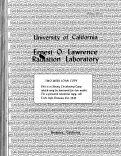 Cover page: AN EXPERIMENTAL EQUATION OF STATE FOR ALUMINUM