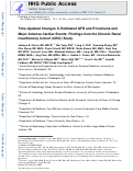 Cover page: Time-Updated Changes in Estimated GFR and Proteinuria and Major Adverse Cardiac Events: Findings from the Chronic Renal Insufficiency Cohort (CRIC) Study.