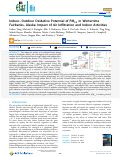 Cover page: Indoor-Outdoor Oxidative Potential of PM2.5 in Wintertime Fairbanks, Alaska: Impact of Air Infiltration and Indoor Activities.