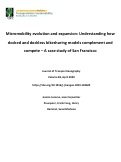 Cover page: Micromobility evolution and expansion: Understanding how docked and dockless bikesharing models complement and compete – A case study of San Francisco