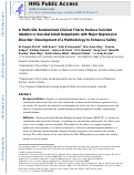 Cover page: A multi-site randomized clinical trial to reduce suicidal ideation in suicidal adult outpatients with Major Depressive Disorder: Development of a methodology to enhance safety.