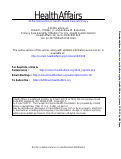 Cover page: Differing Impacts Of Market Concentration On Affordable Care Act Marketplace Premiums