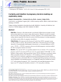 Cover page: Certainty and intention in pregnancy decision-making: An exploratory study