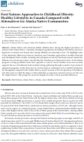 Cover page: First Nations Approaches to Childhood Obesity: Healthy Lifestyles in Canada Compared with Alternatives for Alaska Native Communities