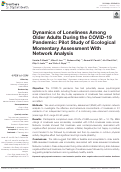 Cover page: Dynamics of Loneliness Among Older Adults During the COVID-19 Pandemic: Pilot Study of Ecological Momentary Assessment With Network Analysis