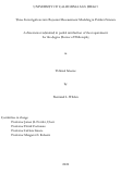 Cover page: Three Investigations into Bayesian Measurement Modeling in Political Science