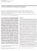 Cover page: Altered Associations Between Motivated Performance and Frontostriatal Functional Connectivity During Reward Anticipation in Schizophrenia