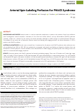 Cover page: Arterial Spin-Labeling Perfusion for PHACE Syndrome