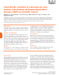 Cover page: Trans‐Pacific variation in outcomes for men treated with primary androgen‐deprivation therapy (ADT) for prostate cancer