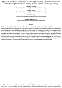 Cover page: Approach-Avoidance Motivation in Lifelong Learning: A New Framework for Understanding the Decision-Making Process behind Voluntary Learning