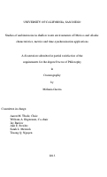 Cover page: Studies of ambient noise in shallow water environments off Mexico and Alaska : : characteristics, metrics and time- synchronization applications