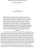 Cover page: Noncognitive Factors in an Elementary School-Wide Arts Integrated Model