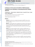 Cover page: Scaling up cervical cancer prevention in Western Kenya: Treatment access following a community‐based HPV testing approach