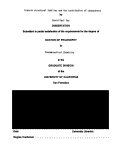 Cover page: Protein structural families and the contribution of compactness