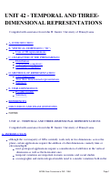 Cover page: Unit 42 - Temporal and Three-Dimensional Representations