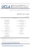 Cover page: Dialects in Pre-Coptic Egyptian