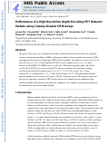 Cover page: Performance of a high-resolution depth-encoding PET detector module using linearly-graded SiPM arrays