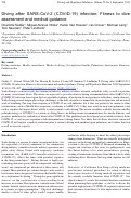 Cover page: Diving after SARS-CoV-2 (COVID-19) infection: Fitness to dive assessment and medical guidance.