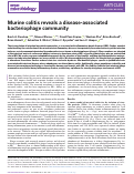 Cover page: Murine colitis reveals a disease-associated bacteriophage community