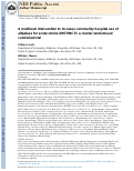 Cover page: A multilevel intervention to increase community hospital use of alteplase for acute stroke (INSTINCT): a cluster-randomised controlled trial