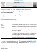 Cover page: Enhancing productivity, soil health, and reducing global warming potential through diverse conservation agriculture cropping systems in India's Western Indo-Gangetic Plains