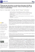 Cover page: Targeting the Fibroblast Growth Factor Receptor (FGFR) in Advanced Cholangiocarcinoma: Clinical Trial Progress and Future Considerations