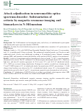 Cover page: Attack adjudication in neuromyelitis optica spectrum disorder: Substantiation of criteria by magnetic resonance imaging and biomarkers in N-MOmentum