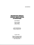 Cover page: Using Section 15 Data: Adapting and Evaluating the Magnetic Tape Version for Statistical Analysis