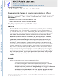 Cover page: Developmental changes in natural scene viewing in infancy.