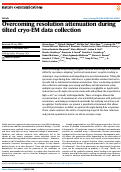 Cover page: Overcoming resolution attenuation during tilted cryo-EM data collection.