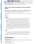 Cover page: Auditory Cortical Plasticity Dependent on Environmental Noise Statistics