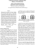 Cover page: Cooperation in Prisoner’s Dilemma Game: Influence of Social Relations