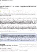 Cover page: Functional MRI and EEG Index Complementary Attentional Modulations