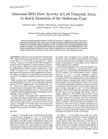 Cover page: Abnormal EEG slow activity in left temporal areas in senile dementia of the Alzheimer type.