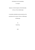 Cover page: Openness to the Development of the Relationship: A Theory of Close Relationships