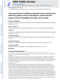 Cover page: Life course financial mobility and later-life memory function and decline by gender, and race and ethnicity: an intersectional analysis of the US KHANDLE and STAR cohort studies