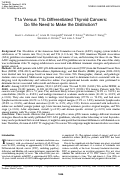 Cover page: T1a Versus T1b Differentiated Thyroid Cancers: Do We Need to Make the Distinction?