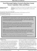 Cover page: Novel Ultrasound Guidance System for Real-time Central  Venous Cannulation: Safety and Efficacy