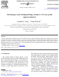 Cover page: Advantages and distinguishing features of focus point supersymmetry