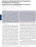 Cover page: Orientation-Dependent Neuronal Degradation Resulting from Axonal Stain Experienced in Football-Realistic Acceleration