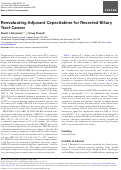 Cover page: Reevaluating Adjuvant Capecitabine for Resected Biliary Tract Cancer.